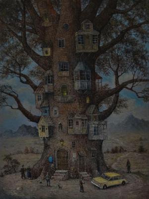 Tree is a house