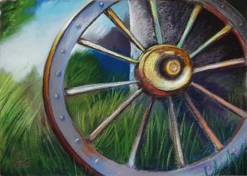 Old wheel. Harlova Tatyana