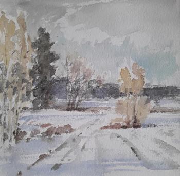 Snowy October. Knecht Aleksander