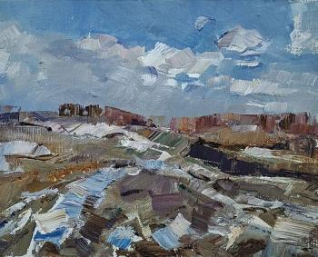 Etude in October (River Sketch). Mishura Vladimir