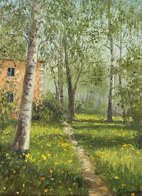 Ozyory city, spring on Textile Workers (Textile Painting). Tikunova Olga