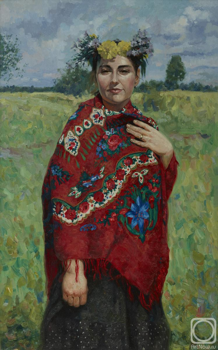 Kozhin Simon. Mother's portrait. Summer