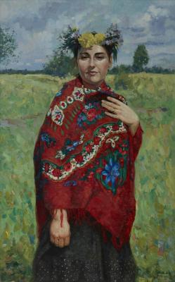 Mother's portrait. Summer