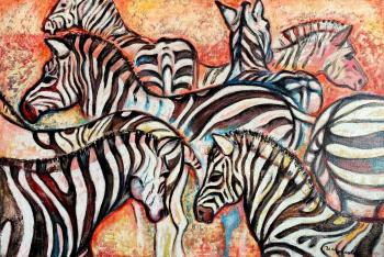 Zebras. Fedoseeva Inga