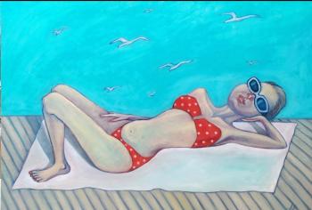 And there are seagulls on the sea. Shmidthen Anzhella