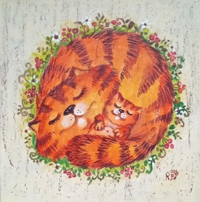 Cat's happiness. Razina Elena