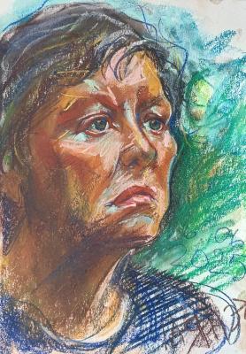 Not formal portrait number 10, from life. Dobrovolskaya Gayane