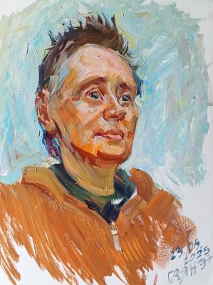 Not formal portrait number 9, from life. Dobrovolskaya Gayane