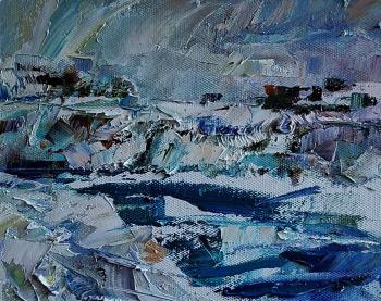 By winter. sketch (River Sketch). Mishura Vladimir