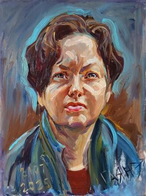 Not formal portrait number 8, from life. Dobrovolskaya Gayane
