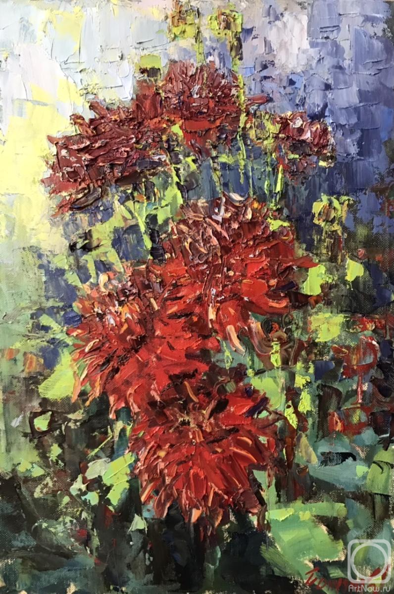 Poluyan Yelena. Dahlia flowers