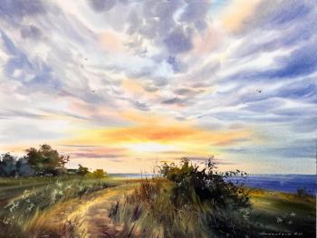 Golden skyline of Cyprus. Gorbacheva Evgeniya