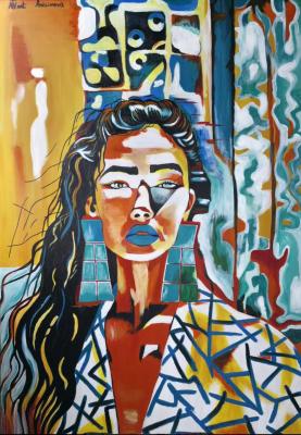 Meeting with Myself. Female Portrait (Dark Feminine Portrait). Anisimova Tatyana