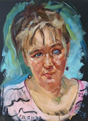 Not formal portrait number 3, from life. Dobrovolskaya Gayane
