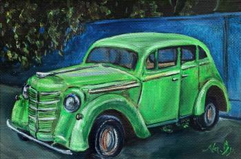 Retro car "Moskvich-400". Gromykovskaya Marina