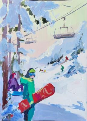 Winter fun. Zorina Elena