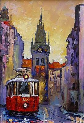 Prague. Old tram