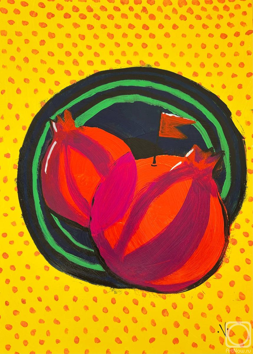�������. ������ ��������. Original Abstract Art. Fruits. Green, yellow, red