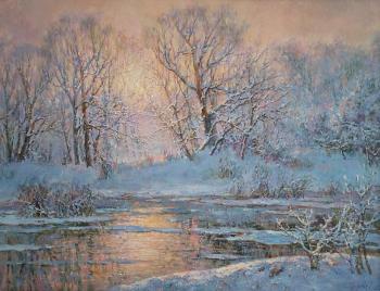 A frosty morning. Frost. Obukhovskiy Yuriy