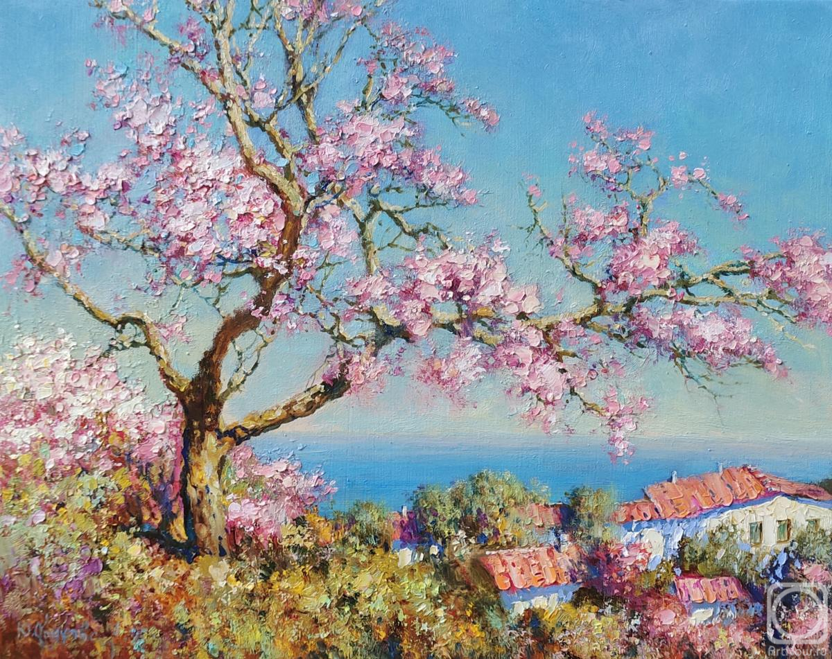 Obukhovskiy Yuriy. Blooming almonds