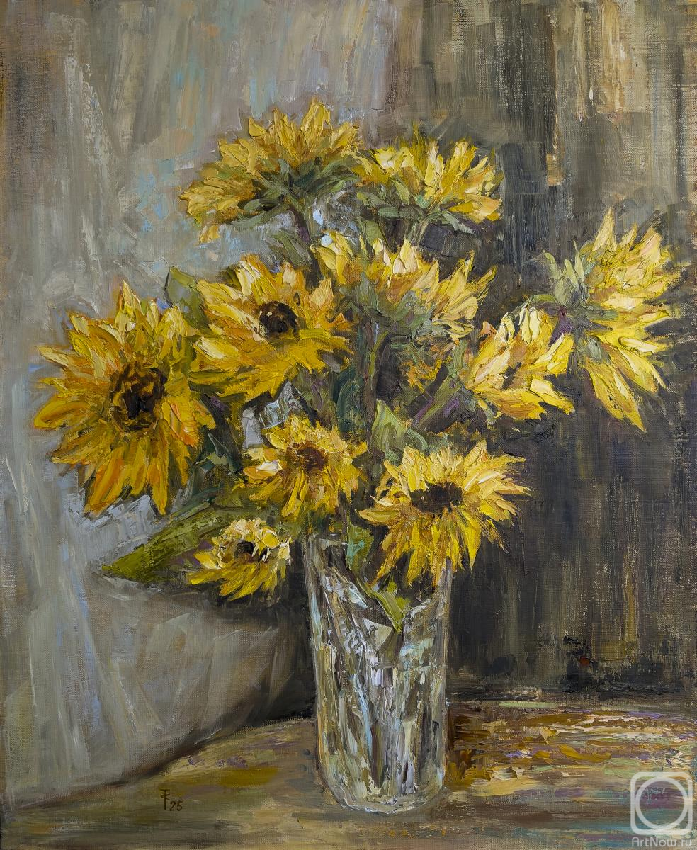 Tovstik Sasha. Morning with Sunflowers