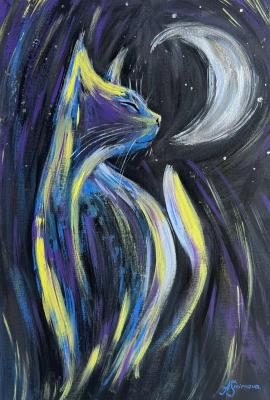 Once upon a waxing Moon (Black Kitten). Smirnova Alina