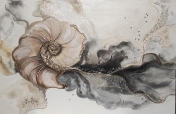 The movement of water. Stylized malluscan. Bocharnikova Natalya