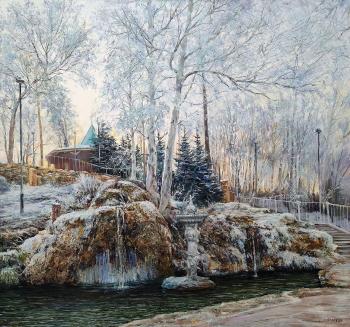 Nizhnekamsk, Tatar artist, Tatarstan, spring, holy spring, winter, frost, Stakheev, history