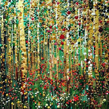 Forest. Precious stones abstract. Bast Irina