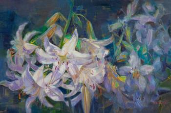 White lilies. A summer dream. Vlodarchik Andjei