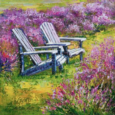 A serene day among lavender clouds (Lavender Field In Oil). Vlodarchik Andjei