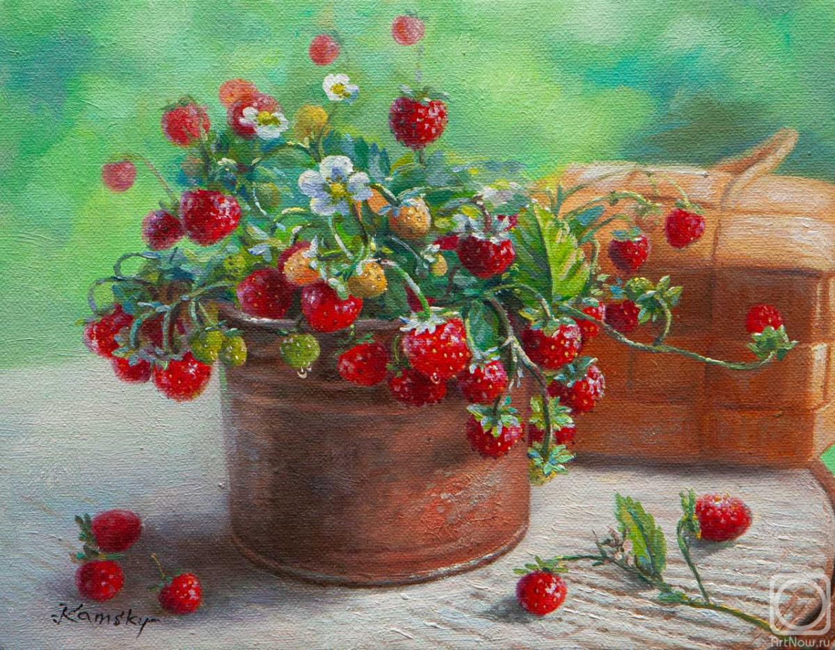 Kamskij Savelij. Strawberry. Sweet gifts of the forest