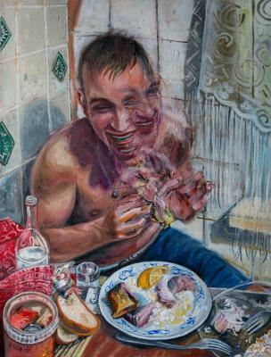 Vodka and herring. Albah Artyom