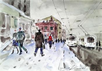 At the General Post Office. Knecht Aleksander