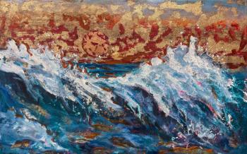 Golden Sunset in Goa (Goa Painting). Tovstik Sasha