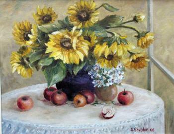 Still life with sunflowers. Shvedov Sergei