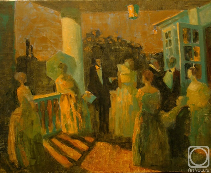 Kolobova Margarita. Pushkin in Petrovskoye. The Dancing-party