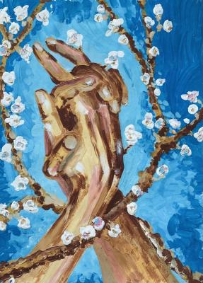 Hands branches spring (Symbol Of Unity). Dudchak Vladlena
