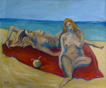 Картина «Красотки на пляже»