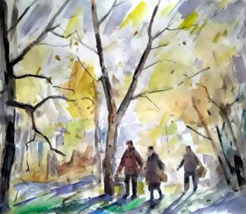 In the autumn forest. Knecht Aleksander