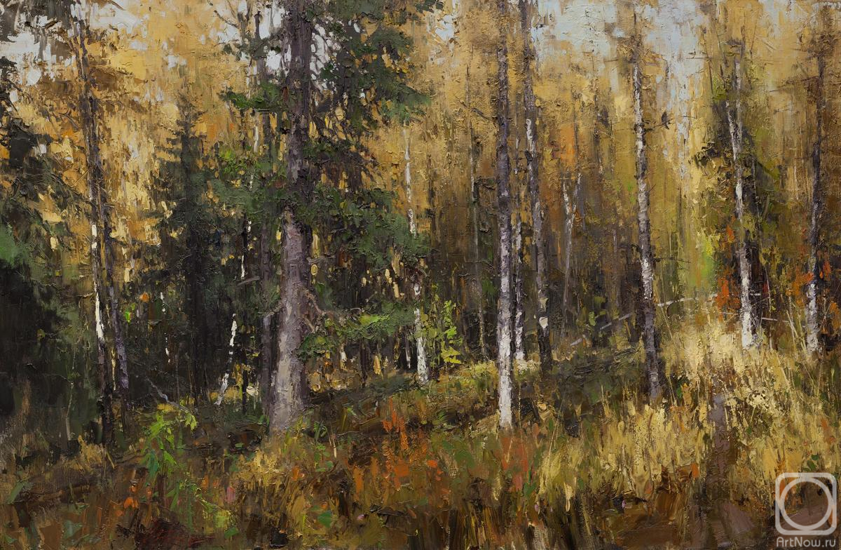 Burtsev Evgeny. Walking in the autumn forest