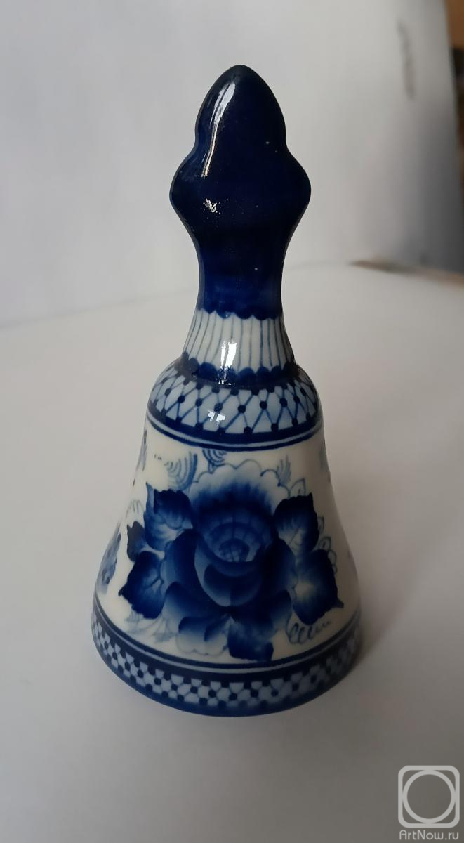 Dobrovolskaya Gayane. Gzhel-style bell No. 2