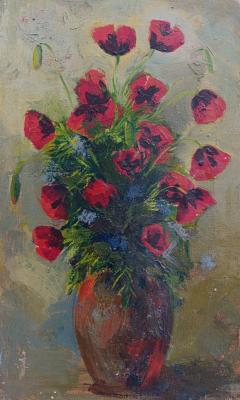 Poppies in a vase. Virnaya Olga