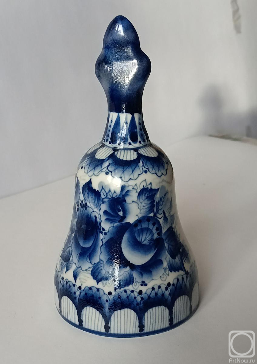 Dobrovolskaya Gayane. Gzhel-style bell No. 1