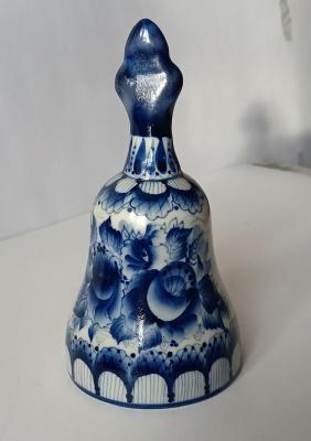 Gzhel-style bell No. 1 (Naive Style Decor). Dobrovolskaya Gayane
