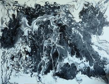 Girl with an umbrella. Agaki Elena