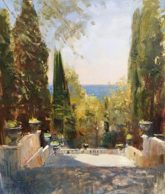 Way to sea. Grin Elena