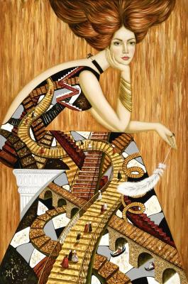 Golden staircase. Klimova Natalia