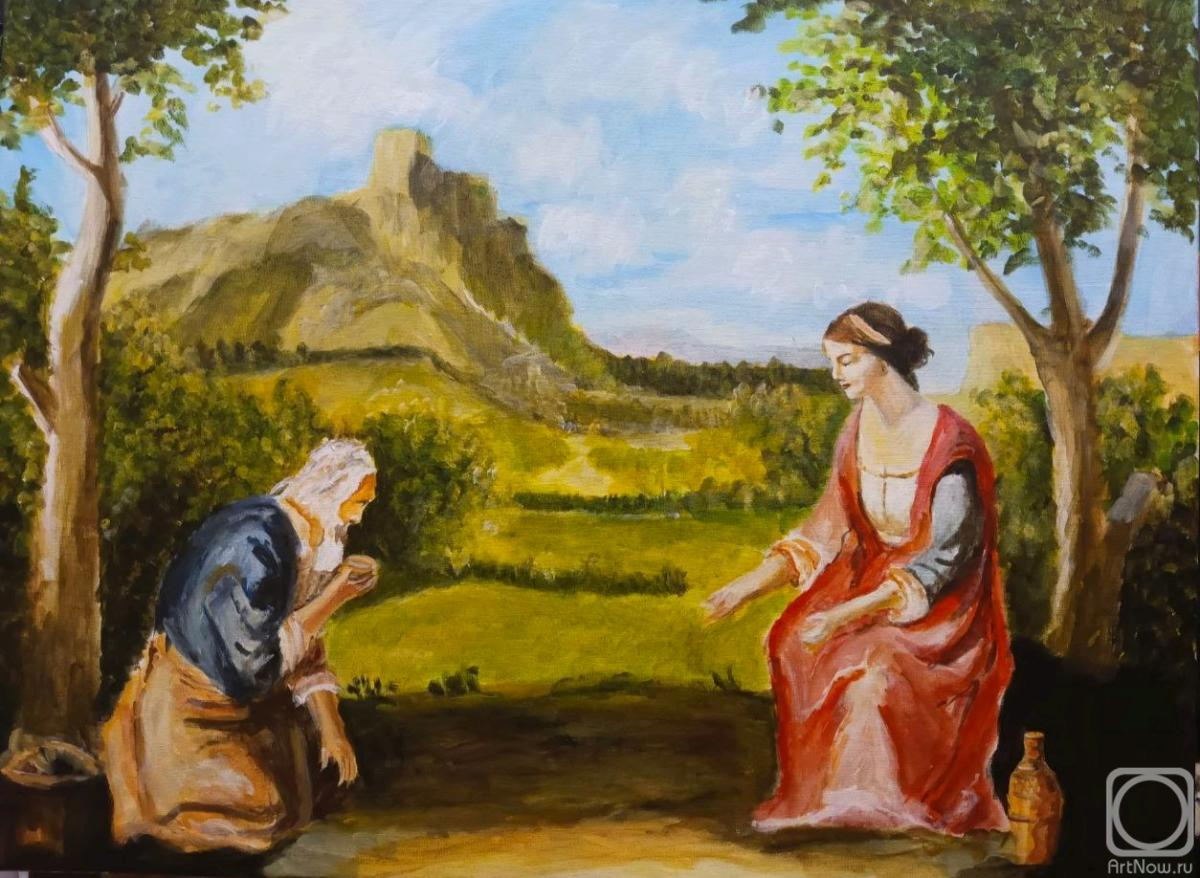 Chuzhakova Olga. A girl and an old man