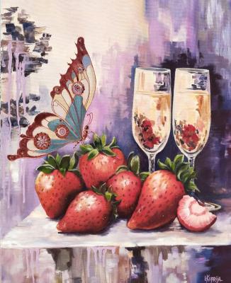 Strawberries and Champagne. Kupriyanova Irina